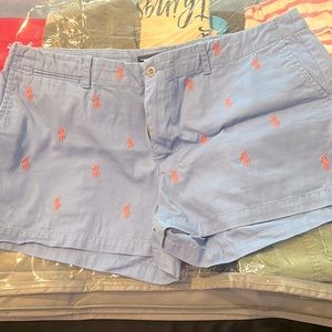 Ralph Lauren Shorts with the little pony light blue and pink size 14